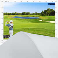 Écran d'impact ultra-clair pour simulateur de golf, matériau pour simulateurs de golf intérieurs/extérieurs, produit d'usine de qualité supérieure