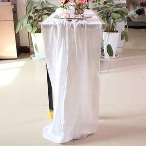 Elegante Camino de Mesa de Poliéster/Algodón Tejido Color Salvia, Gasa Roja Personalizable para Decoración de Mesa Natural y Acogedora para Bodas, Hogar y Hotel - Product Image 6