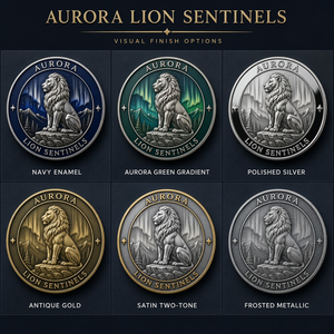 Moneda Conmemorativa 3D Personalizada de Alto Relieve, Moneda de Desafío con Acabado Antiguo de Aurora Lion Sentinels, Regalo de Recuerdo, Venta al por Mayor de Fábrica - Product Image 5