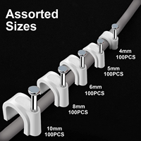 Attaches-câbles ronds en nylon autobloquants de type U pour la gestion des câbles 4MM 5MM 6MM 8MM 10MM