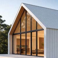 Maison mobile sur mesure, villa modulaire de luxe préfabriquée, structure en acier, maisons miniatures sur mesure avec terrasse