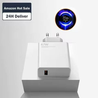2026 Hotsale 120W 67W QC3.0 PD Pengisi Daya Laptop Cepat Kabel USB Retractable Lipat Transparan untuk 13 Pro Mi Redmi Note 12 K60