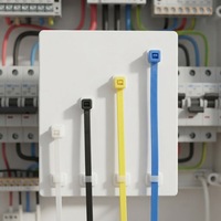 Attache-câble auto-bloquante SVM ETFE de qualité industrielle, résistante aux acides et aux alcalis, pour le regroupement de câbles électriques et de tuyaux chimiques, résistante aux hautes températures