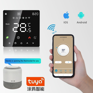 Tuya <strong>WiFi</strong> Smart Thermostat Touch Screen Digital Temperature <strong>Controller</strong> with Voice Control for HVAC <strong>Heating</strong> Cooling - Product Image 5