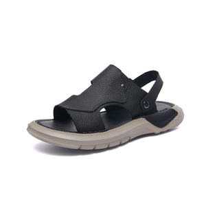 2026 New Arrival Hand Stitched <b>Velcro</b> Genuine Leather Closed Toe Sandals Cool Durable Middle Aged Elderly <b>Men</b> <b>Shoes</b> - Product Image 5