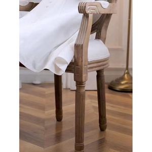 Silla de madera de lujo con respaldo de tela para el hogar, sillón de lujo para eventos, bodas, Francia, nuevo diseño - Product Image 2