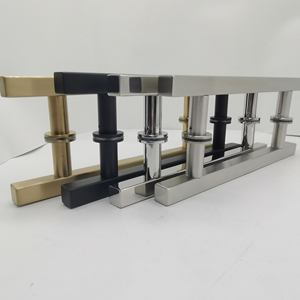 Poignées <span class=keywords><strong>de</strong></span> porte <span class=keywords><strong>de</strong></span> douche <span class=keywords><strong>en</strong></span> verre et <span class=keywords><strong>acier</strong></span> inoxydable, <span class=keywords><strong>Tube</strong></span> <span class=keywords><strong>de</strong></span> traction, intérieur <span class=keywords><strong>en</strong></span> verre, noir - Product Image 4