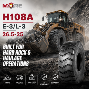 Neumático OTR 26.5-25 E3/L3 H108A 28PR para Minería de Superficie, Transporte y Equipos de Construcción - Product Image 1