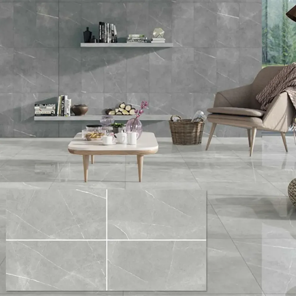 Modernes Design klassische Badezimmer-Keramikfliesen große Größe grauer Boden matte rustikale Duschfliesen für Villa und Badezimmer