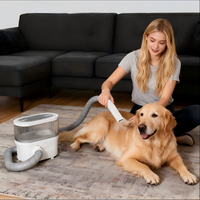 Kit de toilettage pour animaux 5-en-1 amélioré, tondeuse professionnelle pour chiens, bac à poussière 3L, 7 vitesses, faible bruit