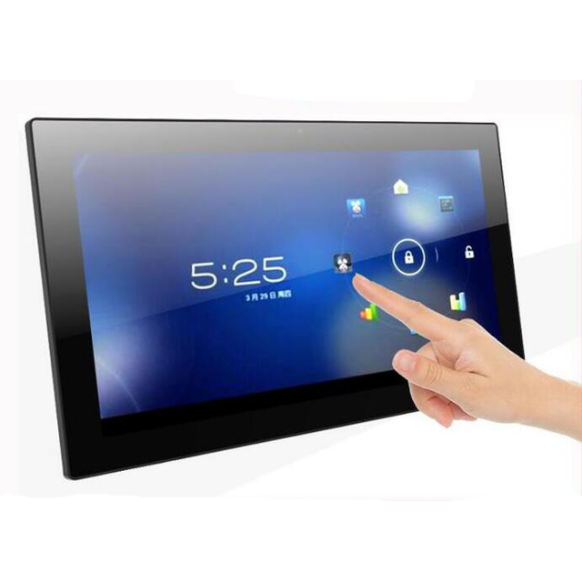 27" Inch TFT LED 4G WIFI Wireless Network Android Panel PC Touchscreen Advertising Tablet W/o Camera and Rooted Android OS OEM