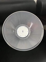 Luminaire industriel à haute luminosité 100W en aluminium pour entrepôt, avec réflecteur PC transparent laiteux
