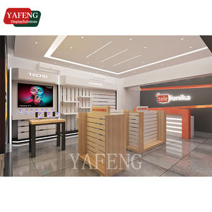 Accesorios modernos para teléfonos móviles de marca, estante de gabinete, tienda de reparación de teléfonos, muebles, tienda de teléfonos móviles, escaparate de pared con logotipo - Product Image 2