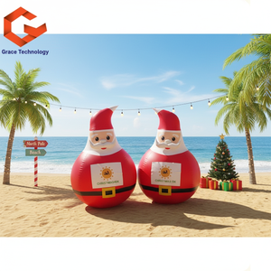 Marqueurs de course gonflables flottants en eau, pour publicité personnalisée, 8 pièces, bouée de noël - Product Image 1