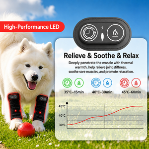 Ceinture de thérapie par lumière rouge professionnelle pour animaux de compagnie, pour soulager les douleurs aux jambes des chiens, chats et <span class=keywords><strong>chevaux</strong></span>, dispositif sans fil pour le bien-être des articulations canines - Product Image 4