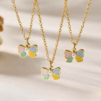 Collier, bracelet et bague unisexe pour enfants en acier inoxydable plaqué or 14 carats avec pierre naturelle de bambou, style bouddhiste Xiao Qing Xin