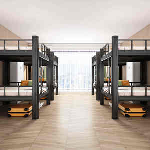 Meubles en acier Lits superposés en métal <span class=keywords><strong>pour</strong></span> adultes de haute qualité <span class=keywords><strong>pour</strong></span> chambre à coucher Hôtel École Hôpital Appartement - Product Image 5