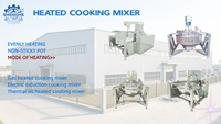 Mélangeur de cuisson industriel automatique Shenghe, marmite à double enveloppe à gaz pour bonbons et toffee, agitation planétaire, certifié CE ISO