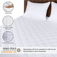 Couverture de lit en tissu non tissé en microfibre pleine grandeur, drap de lit antidérapant matelassé imperméable, housse de protection de matelas