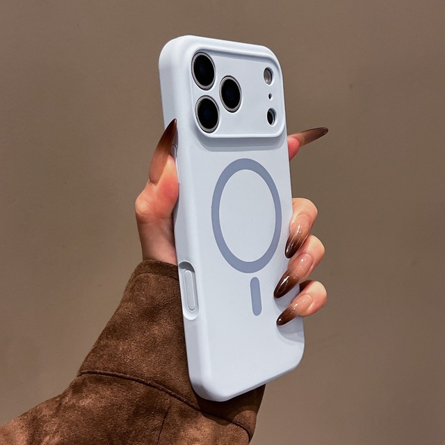 Wholesale Printable Logo Drop Resistant And Durable All Inclusive Magnetic Liquid Silicone Phone Case Apple Phone Case