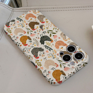 Coque de <span class=keywords><strong>téléphone</strong></span> rigide en PC avec motif de feuille de fleur et impression photo pour iPhone 8 X Xr Xs 11 12 13 14 15 16 17 Pro Max - Product Image 3
