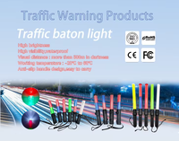Aéroport led baguette d'avertissement trafic bâton lumière led feux d'avertissement haute visibilité flash bâton