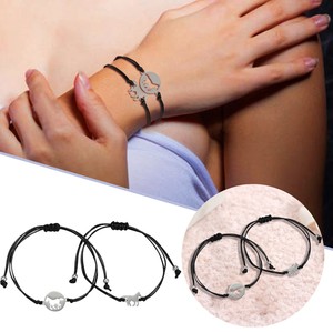 Conjunto de 2 Pulseiras de Aço Inoxidável Mãe e Filha com Pingente de Cavalo, Presente para o Dia das Mães para Mãe e Avó - Product Image 4