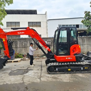 Escavatore Compatto Usato in Vendita KUBOTA 155-5 Classe 5-6 Tonnellate con Cingoli in Gomma per Lavori di Paesaggistica e Agricoltura 155-3 - Product Image 2
