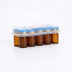 Amber 2R 3ml Pharmaceutical Sterile Injection Glass Vial Bottle with <b>Rubber</b> Stopper Tubular Borosilicate Empty Vial Supply - Product Image 6