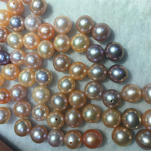 Perle d'Acqua Dolce Naturali di Alta Qualità, Bianche e Colorate, 3-10mm, Senza Foro, Perle Tonde Sciolte per Creazione di Gioielli - Product Image 6