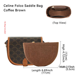 กระเป๋าจัดระเบียบแบบสั่งทำเป็นมิตรกับสิ่งแวดล้อม ทำจากผ้าสักหลาด ใช้ได้กับกระเป๋าถือ  พร้อมช่องเก็บของด้านใน - Product Image 2