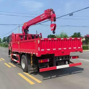 Grue à flèche rigide montée sur camion FAW 4x2 de 7 tonnes haute performance, grue de chargement de 5 tonnes pour la logistique - Product Image 5