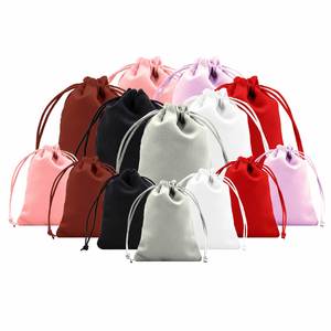 OEM Custom Velvet Drawstring Storage <b>Bag</b> for Jewelry Cosmetics and Gifts for Packaging Pouches - Product Image 1