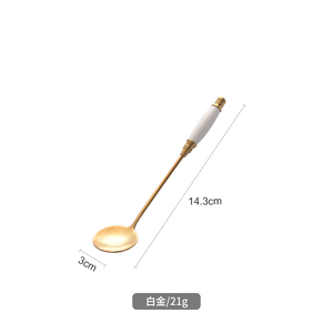 Cuchara de Servir para Restaurante de Calidad Premium DFS0329, Mango de Madera Esmaltado con Caja, Color Plateado, la Mejor Herramienta para Servir en Buffet - Product Image 6