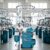 Machine à tricoter les chaussettes FURONG à un cylindre, pour tricotage uni et bouclé, avec système de liaison automatique