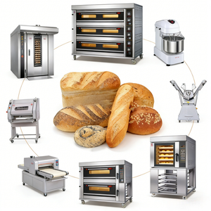 Machine à pain commerciale, fours de boulangerie électriques/gaz, four de cuisson à 2 niveaux et 4 plateaux pour restaurant, équipement de cuisson à vendre - Product Image 2