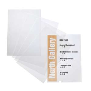 DURABLE - 4835-19 LETRERO DE CRISTAL®Insertos de repuesto A4 para placa exterior (paquete múltiple) SEÑALIZACIÓN Y MARCADO DEL SUELO - Product Image 1