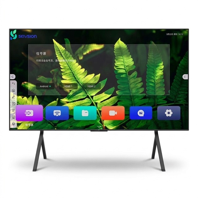 Ultra Thin 108 Inches 136'' 163'' Interactive Smart LED Conference Machine P0.9 P1.2 P1.5 P1.8 Cob All-in-One LED Display