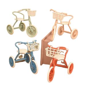 Трехколесный велосипед-коляска 1:12 Babycare в простом стиле, трехколесный велосипед с педалями, трехколесный велосипед для кукол, для кукольного домика - Product Image 1