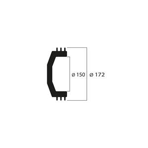 กระดิ่งคลัทช์ปีกแม็กซี่ภายใน Ø 150มม. และน้ำหนัก1725กรัม - Product Image 2