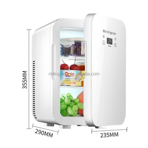ตู้เย็นขนาดเล็ก,ตู้เย็นพกพา12V 220V แฟชั่นใหม่สำหรับรถยนต์และบ้าน Dual Core ทรงพลัง11L