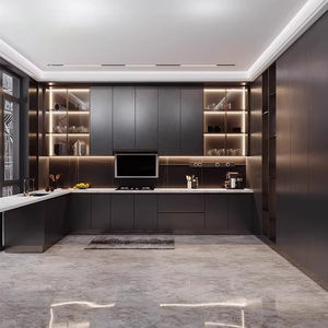 Mueble de Cocina Modular Moderno de Madera con Gran Capacidad, Diseño Ecológico <span class=keywords><strong>para</strong></span> Apartamentos, Muebles <span class=keywords><strong>para</strong></span> el Hogar Personalizables - Product Image 1