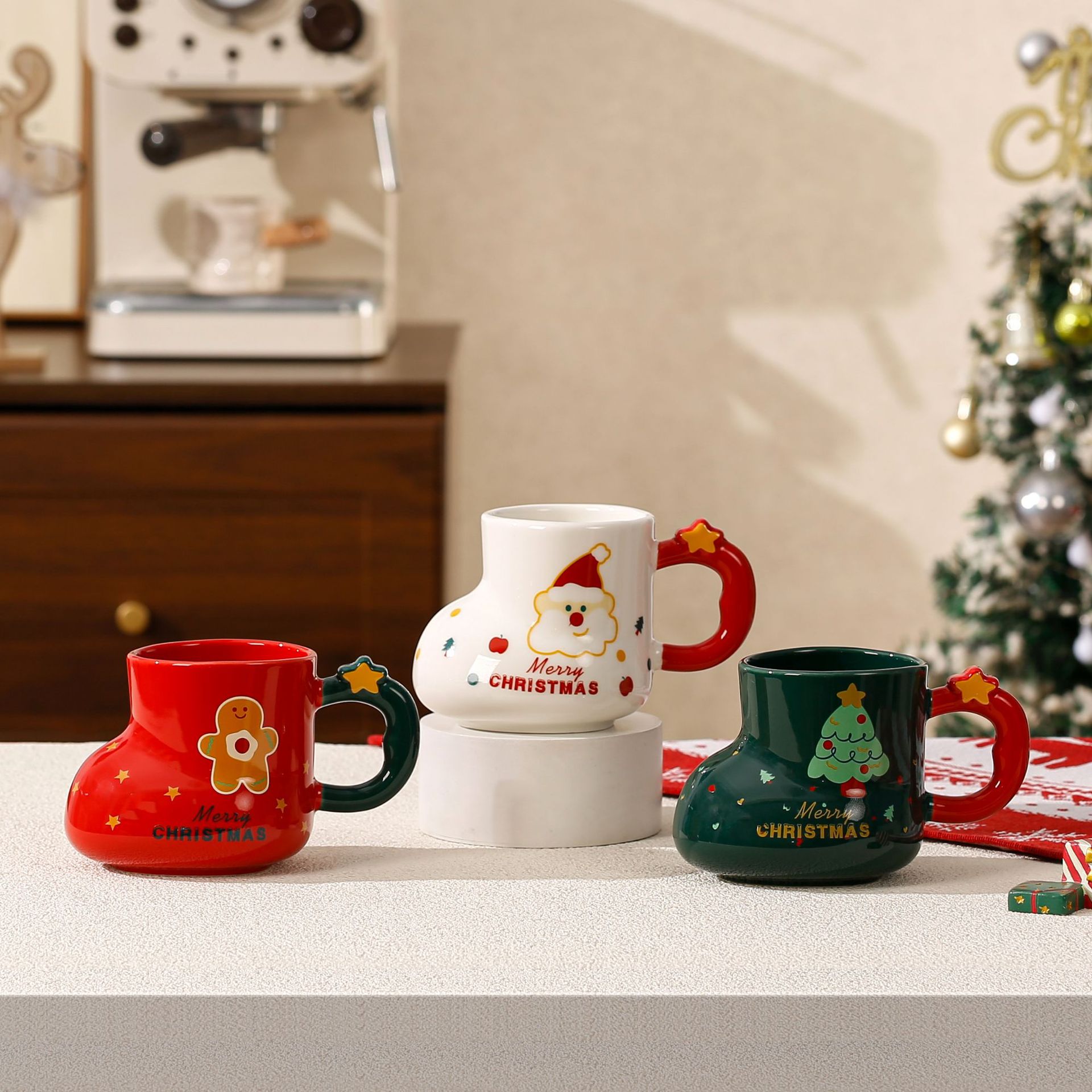 Red/Green/White Christmas Cup