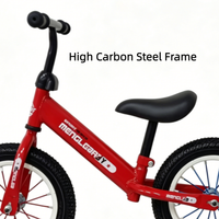 Grand stock de vélos d'équilibre pour enfants, style sport, avec cadre rouge et pneus en caoutchouc, vente en gros pour les distributeurs de détail