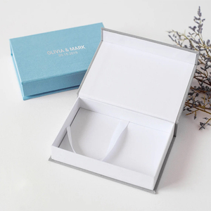 Sang Trọng Giấy Đen Cuốn Sách Nam Châm Hộp Bao Bì Đóng Cửa Hộp Quà Tặng Từ Cứng Nhắc Với Nắp - Product Image 4