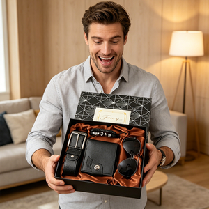 Ensemble de luxe <span class=keywords><strong>pour</strong></span> homme : ceinture en cuir, porte-clés parfumé, stylo – <span class=keywords><strong>Cadeau</strong></span> d'affaires personnalisé <span class=keywords><strong>pour</strong></span> <span class=keywords><strong>papa</strong></span>, fête des pères, Nouvel An, Noël - Product Image 6