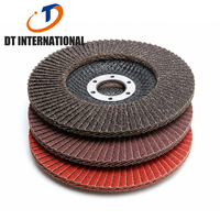 Disque à lamelles en alumine calcinée Dongtai, grain 40 60 80, diamètre 100 mm, support en fibre de verre, disques abrasifs, logo personnalisé OEM, disque de ponçage