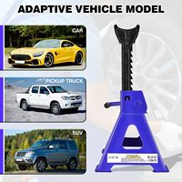 XDRD Cales de levage réglables en acier robuste de 3 tonnes avec verrou de sécurité et garantie d'un an pour le levage de voitures, SUV, fourgonnettes et camions