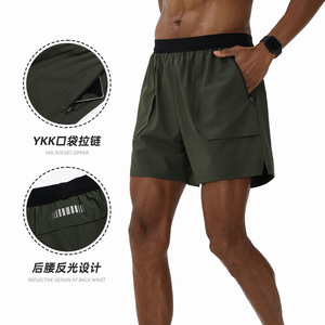 Shorts <span class=keywords><strong>de</strong></span> <span class=keywords><strong>sport</strong></span> personnalisés pour hommes 2026 – Taille haute, écologiques, avec cordon <span class=keywords><strong>de</strong></span> serrage latéral et poche arrière - Product Image 6