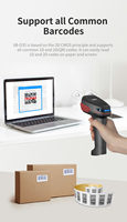 Escáner de código de barras de mano 2D Syble recién llegado, escáner de código de barras QR con cable Android